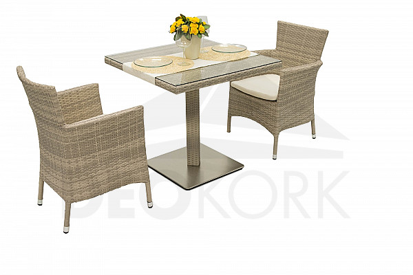 Garden rattan set GINA II. 1+2 (grey-beige)