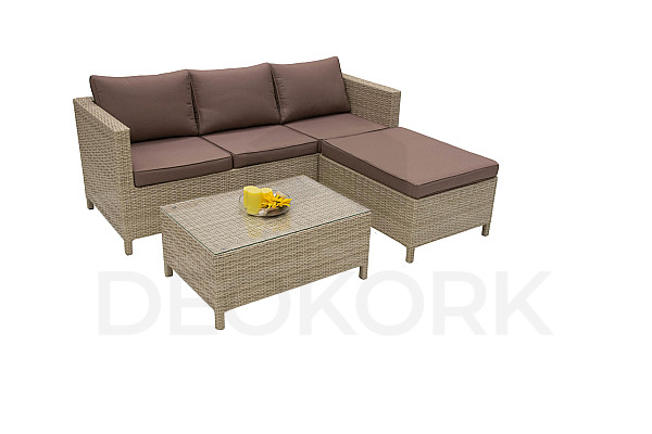 Rattan variable set SAN MARINO 4