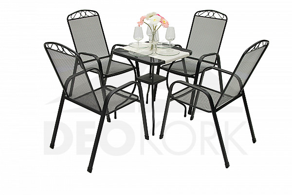 Metal set CALGARY 1+4 (60x60 cm)