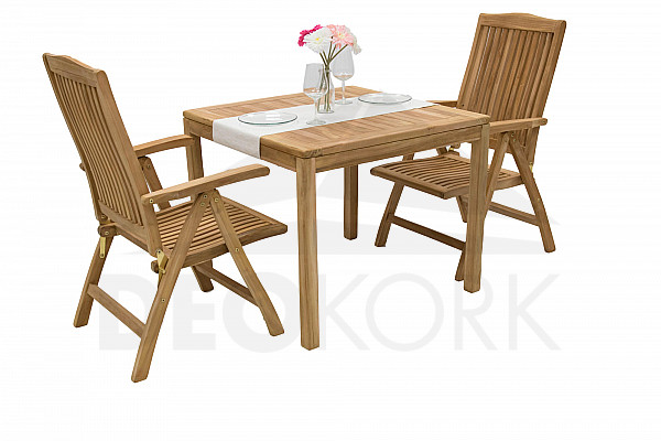 Teak garden set LAGUNA QUATRO 1+2