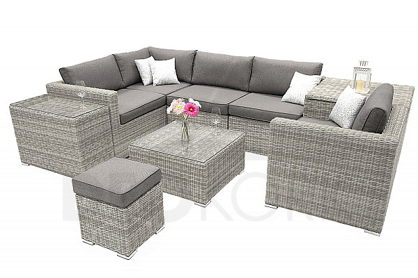 Modular rattan set SEVILLA (grey) - own set