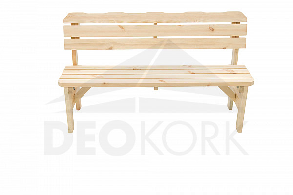 Solid wood garden bench made of pine wood 32 mm (180 cm)