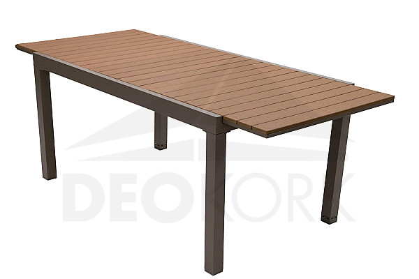 Folding garden table CALVIN (brown)