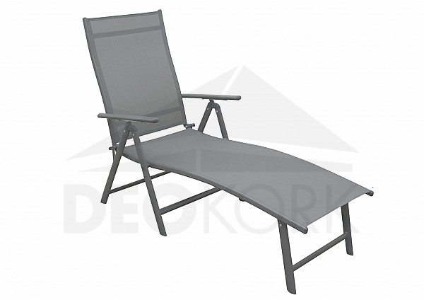 Garden metal deckchair BALI