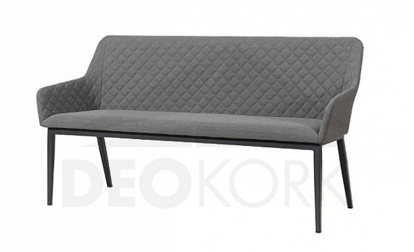 Garden aluminum 3-seater bench PARIS (grey)