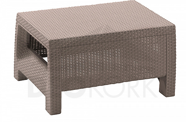 Garden rattan table CORFU (cappuccino)