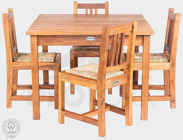 Garden children's teak set GIOVANNI MINI 1+4