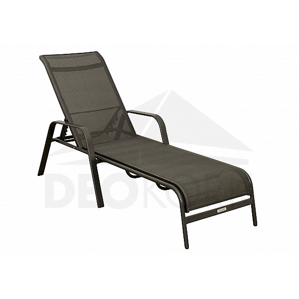 PESARO metal garden deckchair