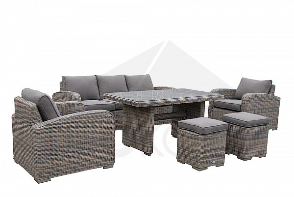 Rattan set SUMMER brown (FREE cushions)