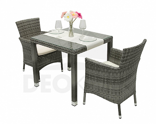 Garden rattan set MODENA I. 1+2 (grey)