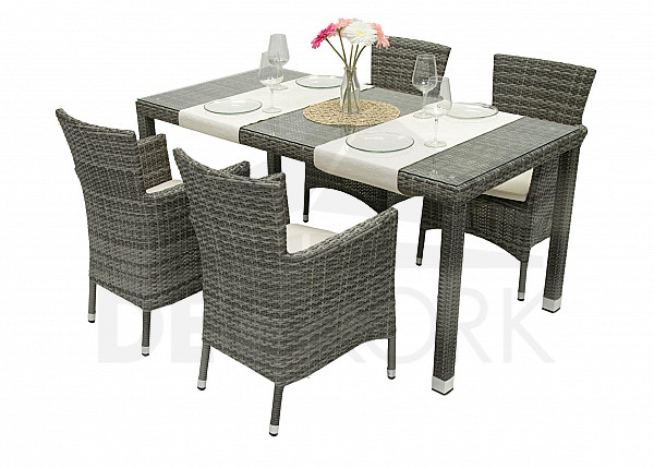 Garden rattan set MODENA II. 1+4 (grey)