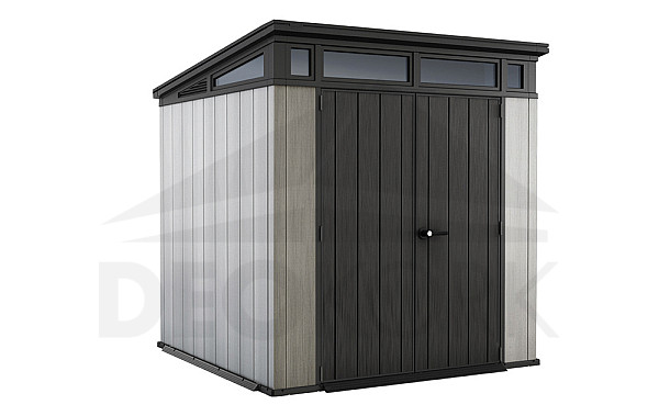 Garden house area 214 x 218 cm (grey+grey-brown)