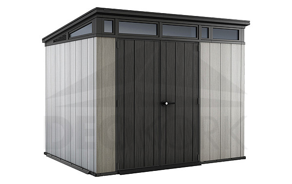 Garden house area 277 x 218 cm (grey+grey-brown)