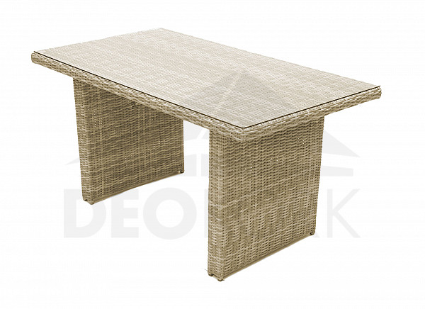 Rattan table 140 x 80 cm SEVILLA (beige)