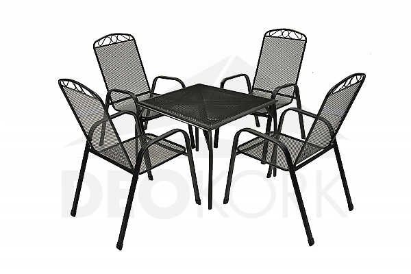 Metal set ALFA 1+4 (70x70 cm)