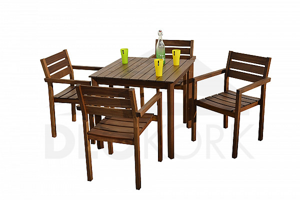 Garden furniture set SCOTT 1+4 (brown)