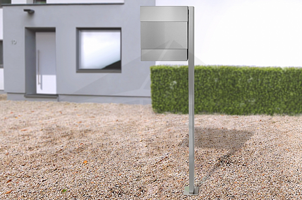 Letter box RADIUS DESIGN (LETTERMANN 5 STANDING silver 566C) silver