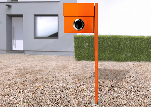 Letter box RADIUS DESIGN (LETTERMANN XXL STANDING orange 567A) orange