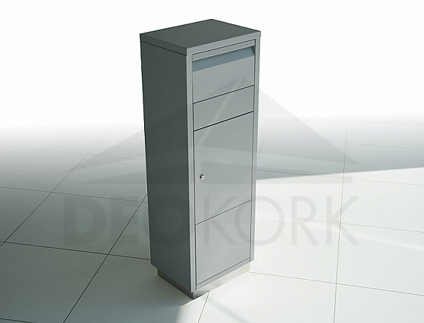 Letter box RADIUS DESIGN (LETTERMANN standing ovation 2 silver 601C) silver