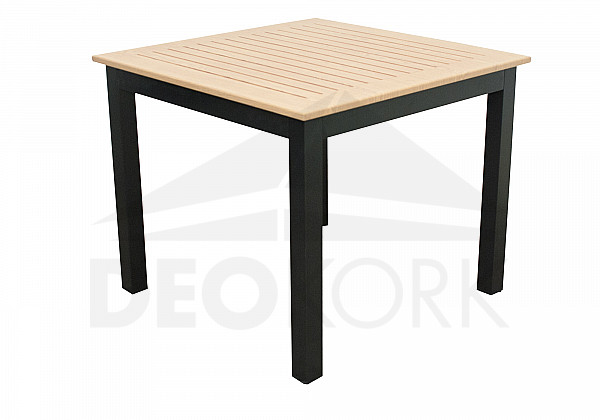 Aluminum table EXPERT WOOD 90x90 cm (anthracite)