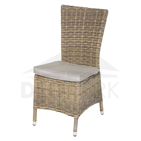 Rattan dining chair BORNEO LUXURY (brown)