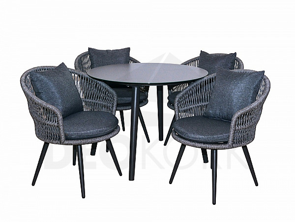 Garden rattan set PRESTON 1+4