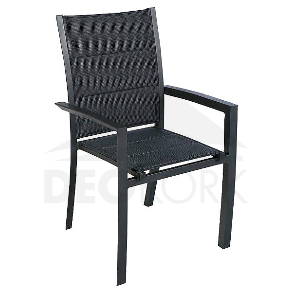 Aluminum chair with fabric VERMONT (anthracite)