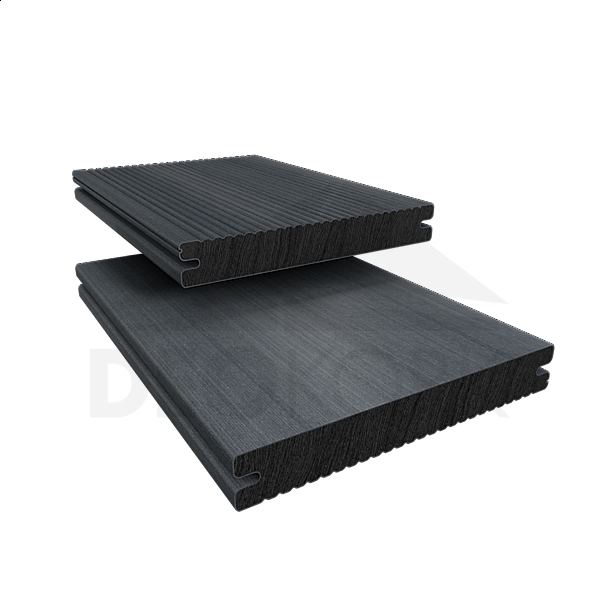 Deck board Deceuninck TWINSON Character Massive solid 9360, Gray slate 510