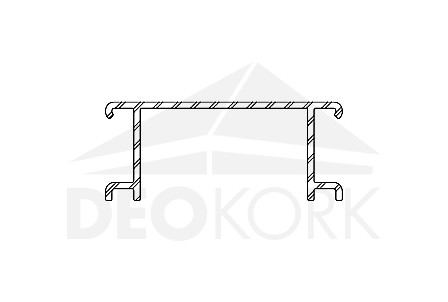 Ventilation grill 9442 for terrace profile P 9555, TWINSON