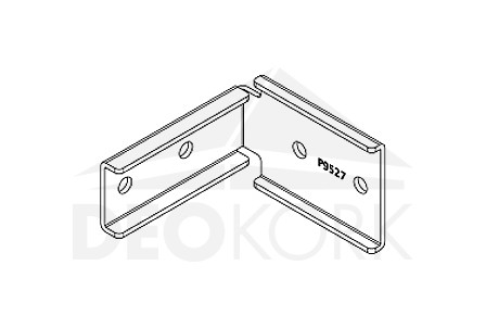 Stainless steel corner coupling set 9495, A2 surface resistance, TWINSON