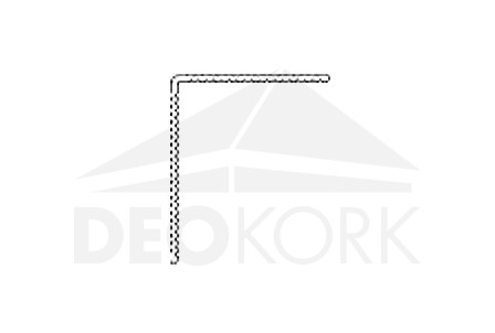 Aluminum trench profile L 9518, 42x50x4500 mm, TWINSON