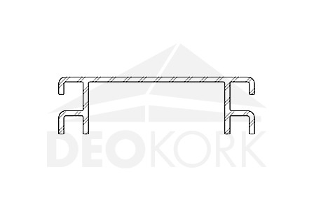 Ventilation grill 9440 for terrace profile P 9360, TWINSON