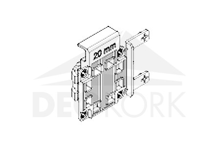 CLICK SYSTEM Start and end clip 9238, TWINSON