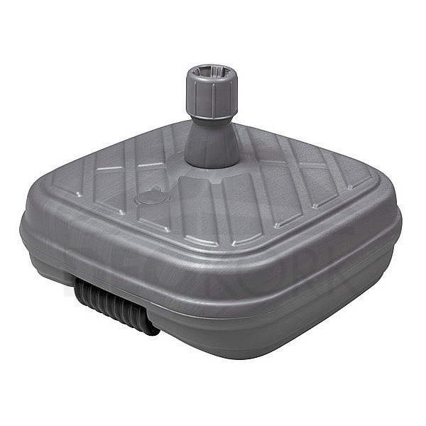 Doppler Plastic refillable plinth DESIGN with wheels 50 kg (anthracite)