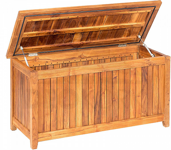 Garden teak box LEONARDO 120 cm