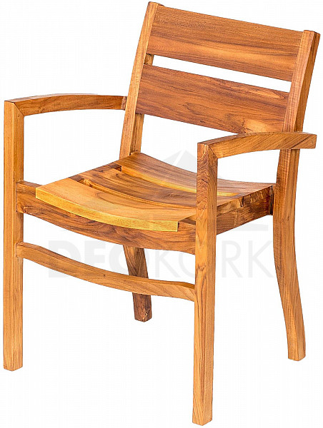 Garden teak armchair MARCO