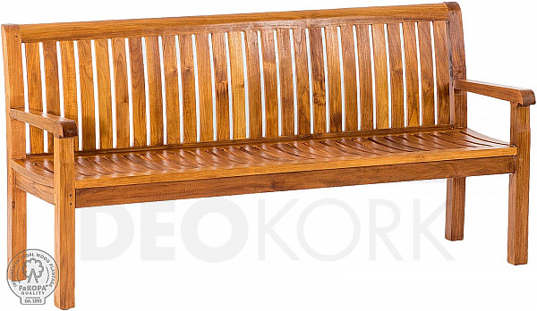 Garden teak bench PIETRO 180 cm