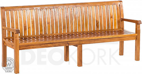 Garden teak bench PIETRO 210 cm