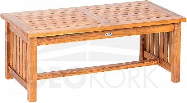 Garden teak coffee table ROSALINE 120 cm