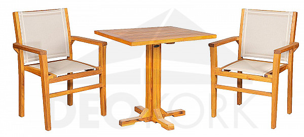 Teak garden set DANTE/NEW ROMA II. 1+2