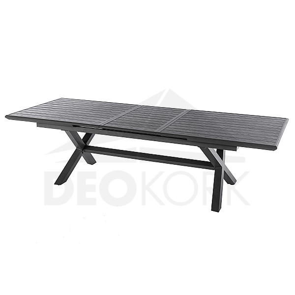 Aluminum table BERGAMO I. 220/279 cm (anthracite)