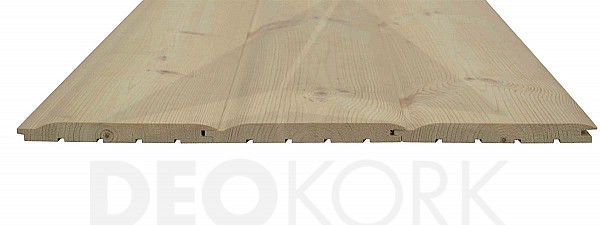 Facade boards log profile D DOMESTIC SPRUCE