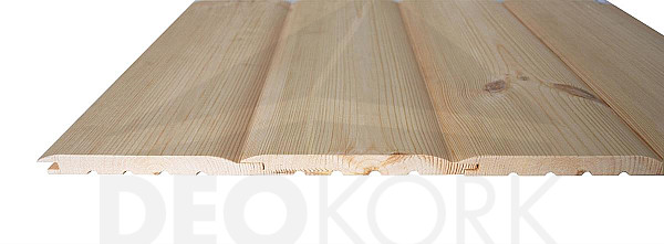 Facade boards log profile D DOMESTIC PINE