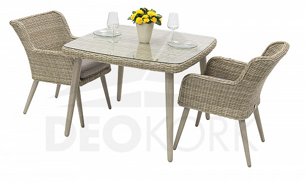 Garden rattan set VICTORIA MINI 1+2 (beige)