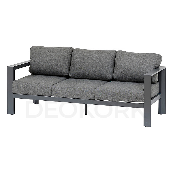 Aluminum 3-seater bench VANCOUVER (grey)