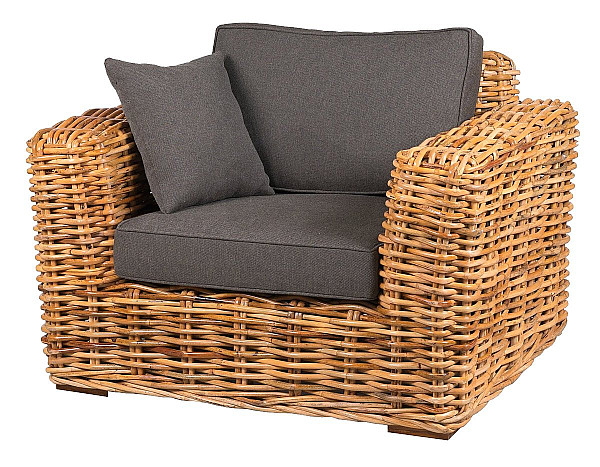 Garden rattan armchair TOSCA