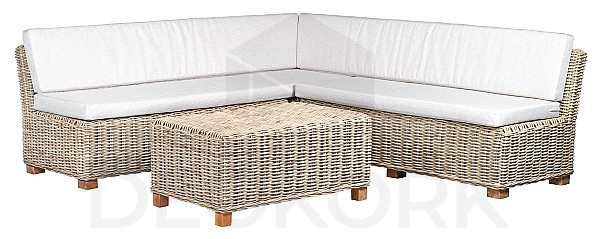 Garden rattan set MIRABELLA III. corner