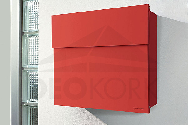 Letter box RADIUS DESIGN (LETTERMANN 4 red 560R) red