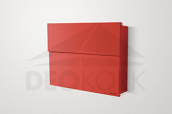 Letter box RADIUS DESIGN (LETTERMANN XXL 2 red 562R) red