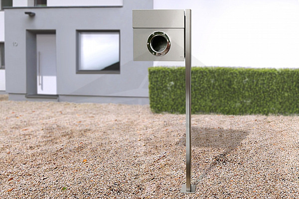 Letter box RADIUS DESIGN (LETTERMANN 1 STANDING stainless steel 563) stainless steel